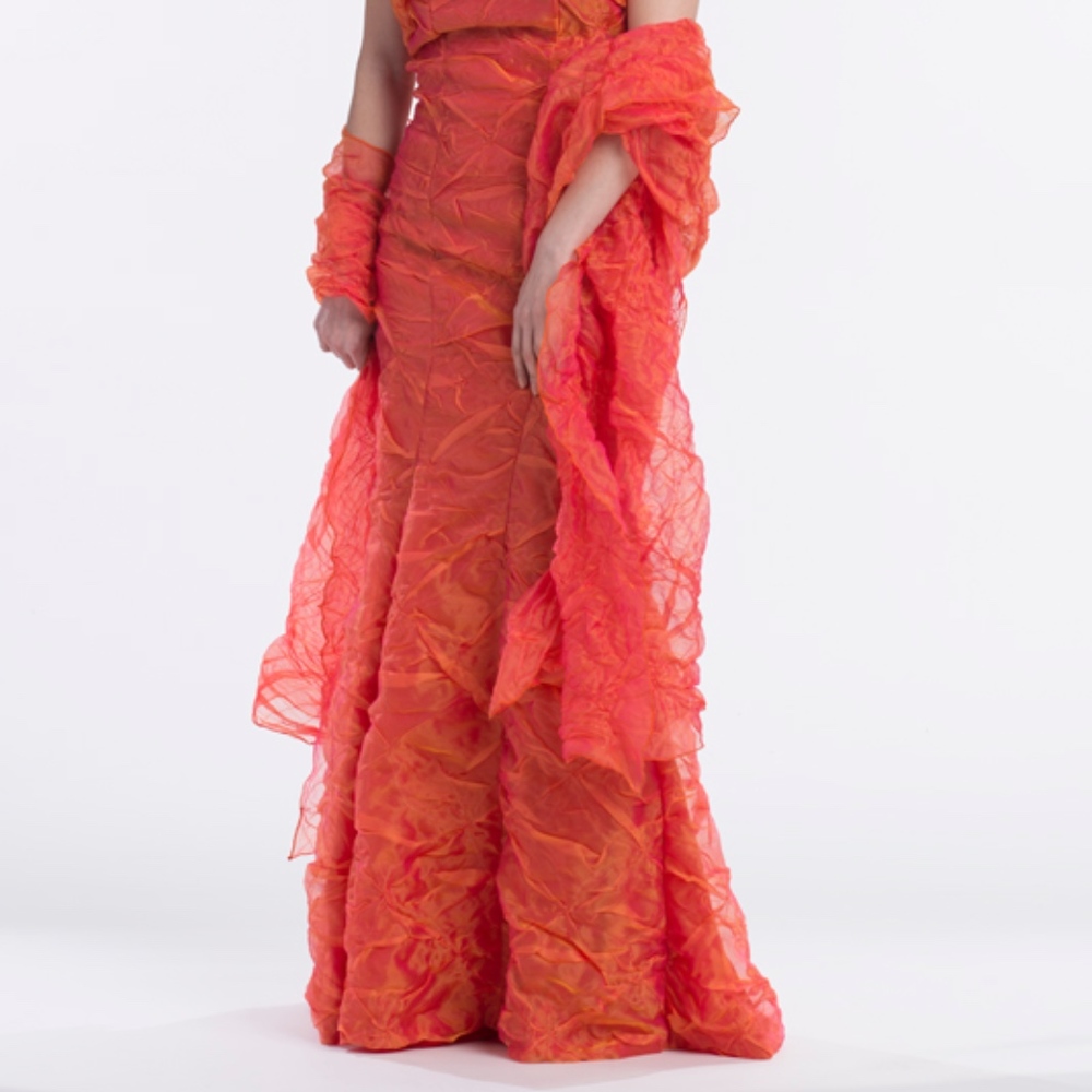 Designer Ruched Dress - Picture 2 of 3